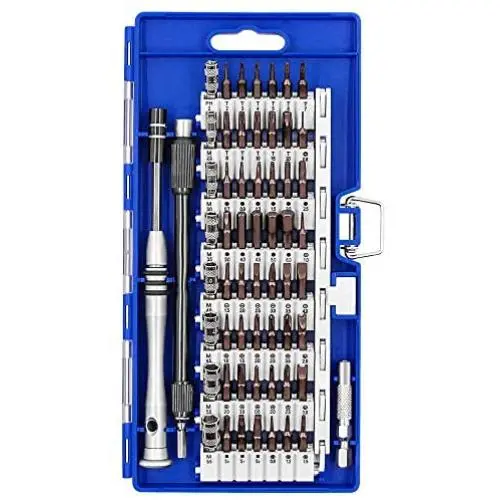 HX Studio 60 in 1 Screwdriver Set with 56 Bits Screwdriver Kit,Magnetic Driver Kit, Professional Repair Tool Kit for iPhone X, 8, 7/ Cellphone/Computer/Tablet/Electronic etc Blue … HX Studio 60 in 1 Screwdriver Set with 56 Bits Screwdriver Kit,Magnetic Driver Kit, Professional Repair Tool Kit for iPhone X, 8, 7/ Cellphone/Computer/Tablet/Electronic etc Blue …