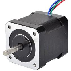 STEPPERONLINE Nema 17 Stepper Motor Bipolar 2A 59Ncm(84oz.in) 48mm Body 4-lead W/ 1m Cable and Connector compatible with 3D Printer/CNC