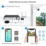 ZOSI H.265+ 1080p Home Security Camera System Outdoor Indoor, 5MP Lite 8 Channel DVR Recorder and 8 x 1080p Weatherproof CCTV Bullet Dome Camera, Remote Access, Motion Alerts (1TB Hard Drive Built-in)