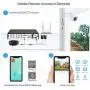 ZOSI H.265+ 1080p Home Security Camera System Outdoor Indoor, 5MP Lite 8 Channel DVR Recorder and 8 x 1080p Weatherproof CCTV Bullet Dome Camera, Remote Access, Motion Alerts (1TB Hard Drive Built-in)