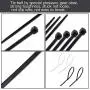 Cable Zip Ties Nylon Self Locking Wire Ties 4 inch 200 Pieces Black