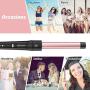 6 in 1 Curling Wand Set - Hair Curling Iron with 6 Interchangeable Ceramic Barrels with LCD Temperature Control and Anti-scalding Tip, 0.35-1.25 Inch Hair Curler for All Hair Types(Glove Include)
