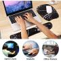 Holilife Memory Foam Set Keyboard Wrist Rest Pad & Mouse Wrist Rest Support,Ergonomic Design for Office,Home Office,Laptop,Desktop Computer,Gaming Keyboard,Black Marble