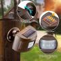 eMACROS Pairable 1/2 Mile Long Range Solar Wireless Driveway Alarm Indoor Outdoor Weatherproof Motion Sensor&Detector Security Alert System（2020 New Version）