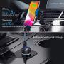 Wireless Car Charger, CTYBB Qi Auto-Clamping Air Vent Dashboard Car Phone Holder & QC3.0 Car Charger, 10W Compatible for Galaxy S10/S10+/S9,Charging for iPhone 11/11 Pro/11 Pro Max/XSMax/XS/XR/X/8P/8