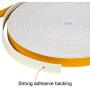 Foam Tape Weatherstrip-1 Roll, 1/2 Inch Wide x 1/16 Inch Thick White High Density Foam Seal Strip Self Adhesive Weather Stripping for Door Insulation Total 33 Feet Long（33ft x 1 Roll ）