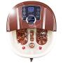 Foot Spa Bath Motorized Massager with Heat, Frequency Conversion, Red Light Rolling Massage, Adjustable Time & Temperature, Water Spray Bubble