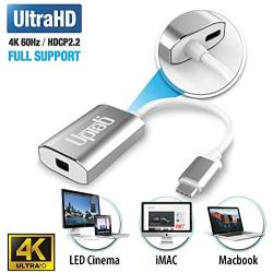 USB C to Mini DisplayPort Adapter UPTab (4K@60Hz) USB-C/Thunderbolt 3 to MDP Adapter with Power Port for New M1 MacBook Pro/Air, iPad Pro USB-C, Mac Mini M1, iMac and More USB Type-C Devices (Silver)