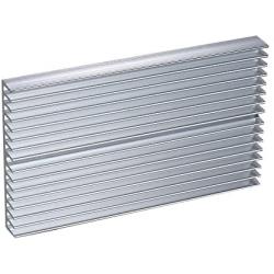 Easycargo 4pcs 60mm Heatsink 100x60x10mm, Aluminum Cooling Heat Sink, Cooler Heatsink for Cooling LED Panel (100mm x 60mm x 10mm) (Silvertone)