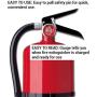 Kidde 466204 Pro 10 Multi-Purpose Fire Extinguisher, UL Rated 4-A, 60-B:C, Easy to Read Gauge, Easy to Pull Safety Pin