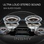 INSMY Bluetooth Speaker, Portable Waterproof Wireless Speaker,30W Deep Bass Loud Sound Large Boombox, Stereo Pair, Bluetooth 5.0 Playtime 40H Power Bank for Party Dancing Outdoor