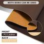 TESOBI Large Natural Cork & Leather Desk Pad, Double-Sided Desk Protector, Smooth Surface Mouse Pad, Waterproof Desk Mat Pad for Office/Home/Gaming (24'' x 14'' Coffee)