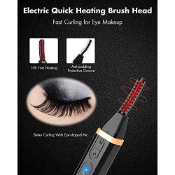 Heated Eyelash Curler, USB Rechargeable Electric Eyelash Curler for Quick Natural Curling,Long Lasting Eyelashes Curl Tool Valentines Gifts for Girls
