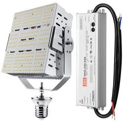 240W LED Shoebox Retrofit Kit Light 5700K E39 Replacement Light Led for Garage Parking Lot HID Fixtures ETL DLC Listed (Input 200-480V)