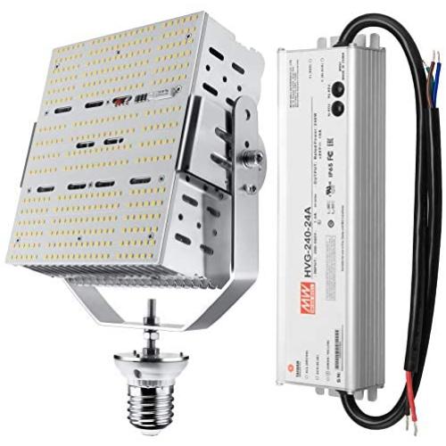 240W LED Shoebox Retrofit Kit Light 5700K E39 Replacement Light Led for Garage Parking Lot HID Fixtures ETL DLC Listed (Input 200-480V)