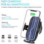 Wireless Car Charger, 10W Auto-Clamping Qi Fast Charging Car Mount Charger Air Vent Phone Holder for iPhone 12/12 Pro/SE/11/11 Pro/11 Pro Max/XS Max, Galaxy S20/S20 Plus/Note10, All Smartphone
