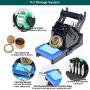 Yihua 939D+ III Efficient Soldering Station, 75W Equivalent with 4 Memories, Dual ℉/℃ Display System, 392~896℉ Adjustable, Sleep mode, Ultra compact Design.Plus Helping Hands and a LED Magnifying Lens