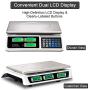 Goplus 66 LB Deli Scale Price Computing Commercial Food Produce Electronic Counting Weight (Silver)