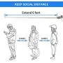 The Ultimate Social Stick- Social Distancing Zapper Stick，6 Feet Distance Tool，Extends to 6 Feet，Collapses to 11 inches[Yellow]