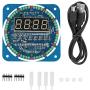 OKBY DIY Clock Set - DIY DS1302 LED Light Digital Electronic Clock Set 51 MCU Learning Starter Kit