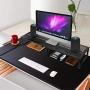 Simple Trending Monitor Stand Riser, Metal Desk Organizer Stand with Anti-Slip Suction Cup for Laptop, Computer, iMac, Pc, Printer, Black