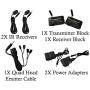 BAFX Products - RF Wireless IR Repeater Kit/Infrared Remote Control Extender Kit; Hide Your Cable Box Out of Sight; No Wires to Run