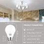 Ceiling Fan Light Bulb 5000K Daylight A15 LED Bulb,E26 Medium Base Chandelier Light Bulb,Cotanic 6W 60W Equivalent,600lm,Non-Dimmable,6 Pack