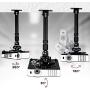 Duronic Projector Mount PB04XL | Bracket Fixing for Ceiling or Wall | 30lbs Capacity | Universal | Heavy Duty | Fittings Included | Rotate 360 °, Swivel 180 °, Tilt 180° for Easy Projection Set-up
