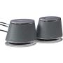 Amazon Basics USB-Powered PC Computer Speakers with Dynamic Sound | Silver