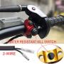 CNC Motorcycle Engine Stop Start Kill Switch Button Dirt Pit Bike ATV Quad Gokart Gold Water-Resistant
