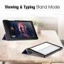 Fintie SlimShell Case for Samsung Galaxy Tab A 8.0 2019 Without S Pen Model (SM-T290 Wi-Fi, SM-T295 LTE), Ultra Thin Lightweight Tri-Fold Stand Cover, Navy