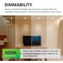 Sunco Lighting 4 Pack 5 Inch/6 Inch Gimbal LED Downlight, 12W=60W, 3000K Warm White, 800 LM, Dimmable, Adjustable Recessed Ceiling Fixture, Simple Retrofit Installation