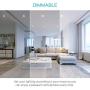Luxrite 4 Inch Ultra Thin LED Recessed Light with Junction Box, 10W, 4000K Cool White Dimmable, 650 Lumens, Slim Recessed Ceiling Light, IC Rated Airtight, Energy Star & ETL Listed (4-Pack)