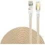 Cat 7 Ethernet Cable, DanYee 1.6FT 2 Packs Nylon CAT7 High Speed Professional Gold Plated Plug STP Wires CAT 7 RJ45 Ethernet Cable 3FT 10FT 15FT 26FT 50FT 66FT 100FT (Gold 1.6ft)