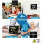 Digital Alarm Clock Wall Calendar, 16 Activities Reminders, 8'' Large Screen Display, AM/PM Function, for Impaired Vision Aged Seniors Dementia Desk Wall Mounted