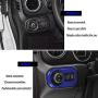 Front Light ABS Decor Cover Trim Interior Accessories Headlight Switch Button Trim for Jeep Wrangler JL JLU Gladiator JT 2018-2021 (Blue)