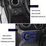 Front Light ABS Decor Cover Trim Interior Accessories Headlight Switch Button Trim for Jeep Wrangler JL JLU Gladiator JT 2018-2021 (Blue)