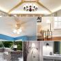 A15 LED Bulb,Cotanic Ceiling Fan Light Bulbs 6W (60W Equivalent),4000K Natural Daylight,E26 Standrad Base Light Bulb,600lm,CRI 80+ LED Globe Shape Bulb,Non-Dimmable,6 Packs