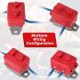 4 Pieces 12V - 24V Automatic Reset Circuit Breakers with Cover Stud Bolt and 8 Pieces Wire Lugs for Car Boat Truck Automotive and More