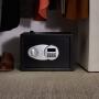 Amazon Basics Steel, Security Safe Lock Box, Black - 0.5 Cubic Feet