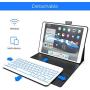 iPad 8th Generation Case with Keyboard, Compatible with iPad 10.2, iPad Air 3, iPad Pro 10.5 - Backlit, Wireless, Smart Keyboard Folio for Apple iPad - iPad 7th Generation Keyboard Case- Space Gray