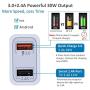 Quick Charging 3.0 Wall Charger, Pofesun 2-Pack 30W Fast 3.0 Charger Dual Ports Adaptive Fast Charging Power Adapter Compatible with Wireless Charger iPhone,iPad,Samsung Galaxy,Tablet-Black,White