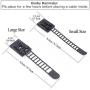 Rustark 50Pcs 2 Sizes Adjustable Self-Adhesive Nylon Cable Straps Cable Ties Cord Clamp for Wire Management, Large and Small