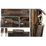 Cuero Retro Buffalo Hunter Leather Laptop Messenger Bag Office Briefcase Travel Bag (Rich Brown)