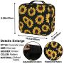 Makeup Travel Case MRSP Makeup Bag,Travel Makeup Organizers And Storage Cosmetic Travel Case Makeup Brushes Toiletry Travel Accessories Sunflower