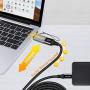 AGVEE [2 Pack] Zinc USB-C Male to USB-A 3.0 Female OTG Adapter & [2 Pack] USBC Female to USB-A 2.0 Male Converter, for MacBook Pro, iPad Pro 2020 Air 4, Galaxy S20 S10 Note 20 10, Pixel 2 3 4, Gray