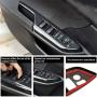 XITER 4pcs ABS Engineering Plastic Car Interior Automobile Door Window Control Panel Cover Molding Door Lock Switch Trim Accessories for Honda 10th Civic 2016 2017 2018 2019 2020 (RED)
