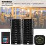 Tangxi Restaurant Pager System, Wireless Calling System,Long Range Paging System with 20 Coaster Pagers and 1 Numeric Keyboard Transmitter for Restaurant Clinic Church Cafe Shop(US 100-240V)