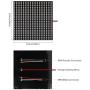 BTF-LIGHTING WS2812B RGB 2427SMD Individually Addressable Digital 22x22 484 Pixels 6.3in x 6.3in LED Matrix Flexible FPCB Dream Full Color Works with K-1000C Controller Image Video Text Display DC5V