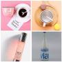 Meking 20x39 Inch PVC Backdrop for Cosmetic, Food, Jewelry Photography Studio Photo Waterproof Background, Matte 5 Color Set - White+Black+Gray+Pink+Orange